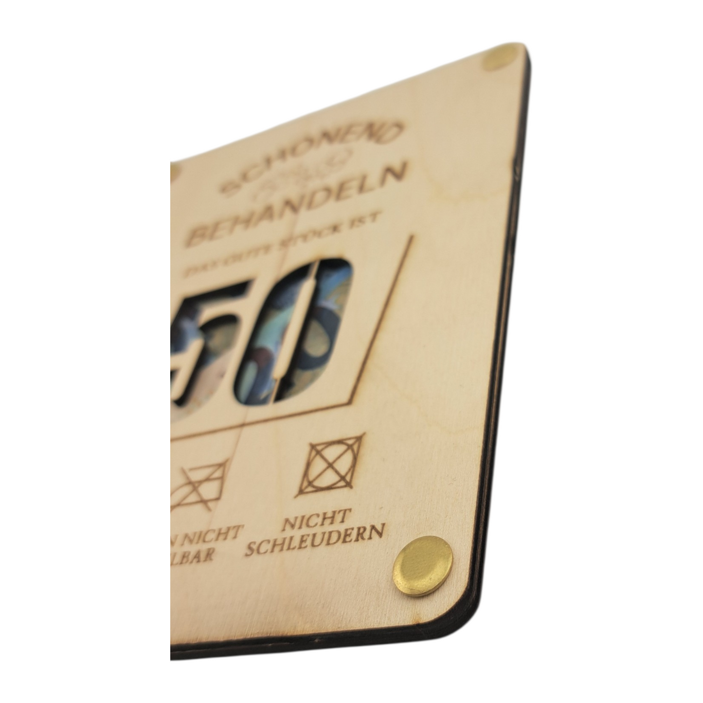 Geldgeschenk "Waschetikett"