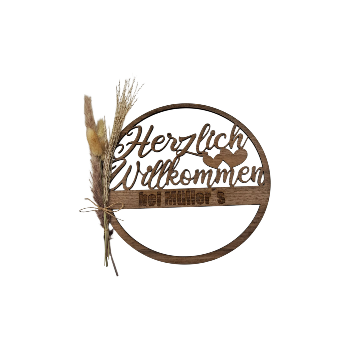 Türschild "Herzlich Willkommen"