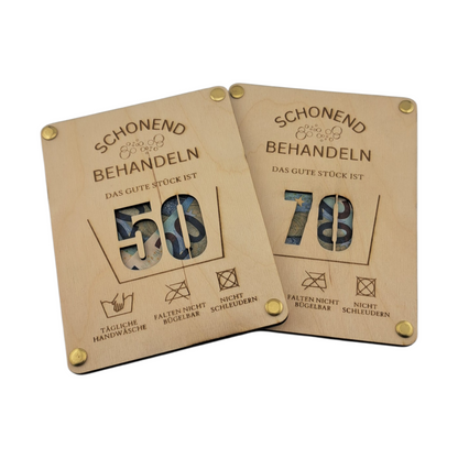 Geldgeschenk "Waschetikett"